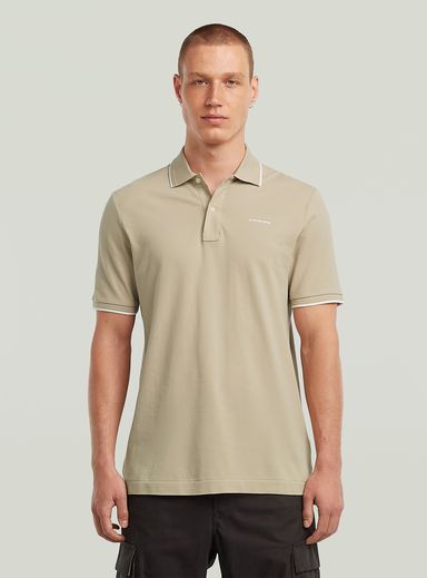 Chest Logo Striped Polo